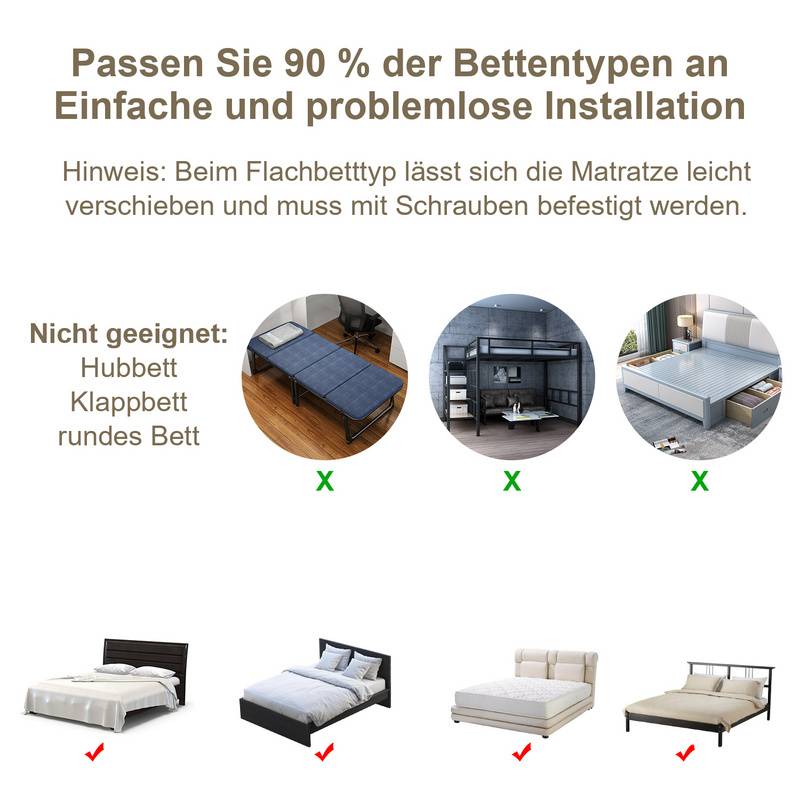 Bettgitter Bettschutzgitter Kinderbettgitter 180cm Babybettgitter Gitter Kinderbett Fallschutz Bett gray