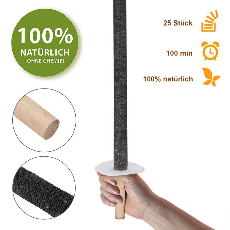 Fackeln Gartenfackeln Hochwertige Wachsfackeln Brennzeit verschiedene Hochwertige Wachsfackeln mit unterschiedlicher Brenndauer 90Min 72cm 150x
