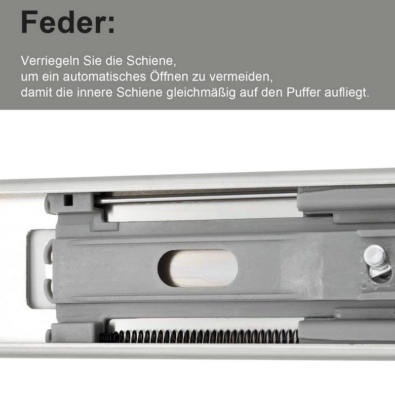 Schubladenschienen Schubladenauszug Soft Close Vollauszug Vollauszug Schubladenauszüge für Schubladen Schienensystem Auszugsschienen Gleitschiene Sc