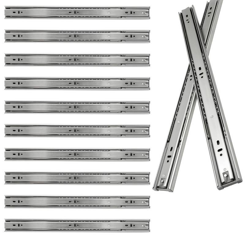 Schubladenschienen Schubladenauszug Soft Close Vollauszug Teleskopschiene Schubladenauszüge für Schubladen Schienensystem Auszugsschienen Gleitschie