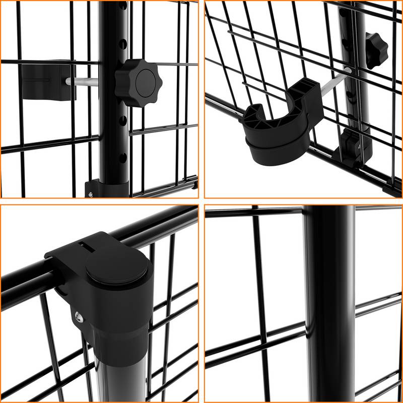 hundegitter auto Nimm 3 stacheldraht,verstellbar von 90-145 cm Trenngitter Universal Für hunde schwarz