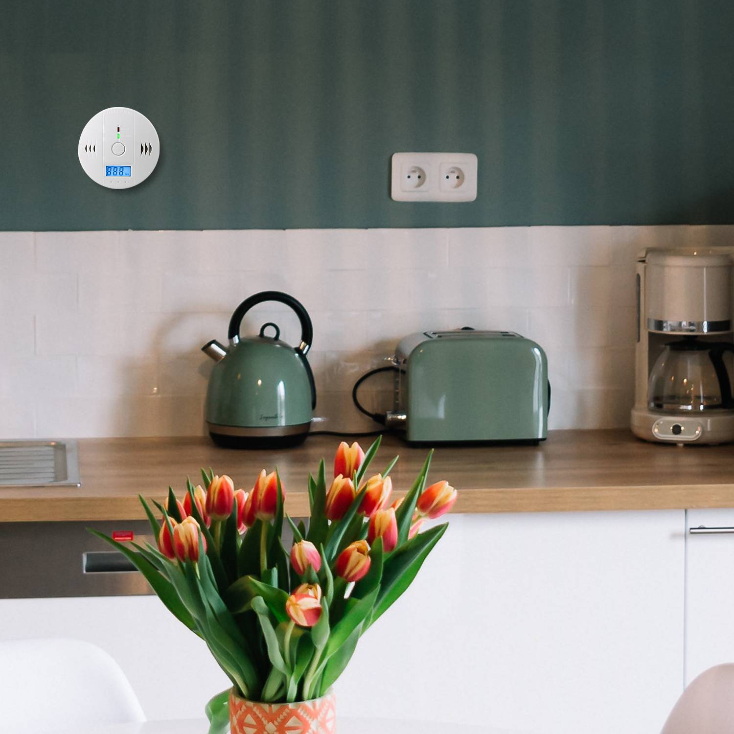 CO Kohlenmonoxid 1-tlg installation Kohlenmonoxid Kohlenmonoxidmelder