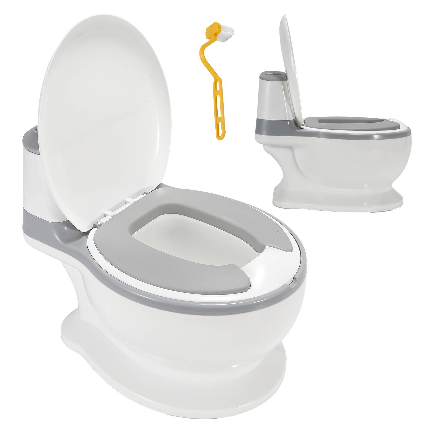 Kinder Töpfchen Kindertoilette für Babys und Kleinkinder Toilettentrainer Kinder Toiletten Babytopf Kinderfreundliches Design mit Anti-Rutsch-Funkti