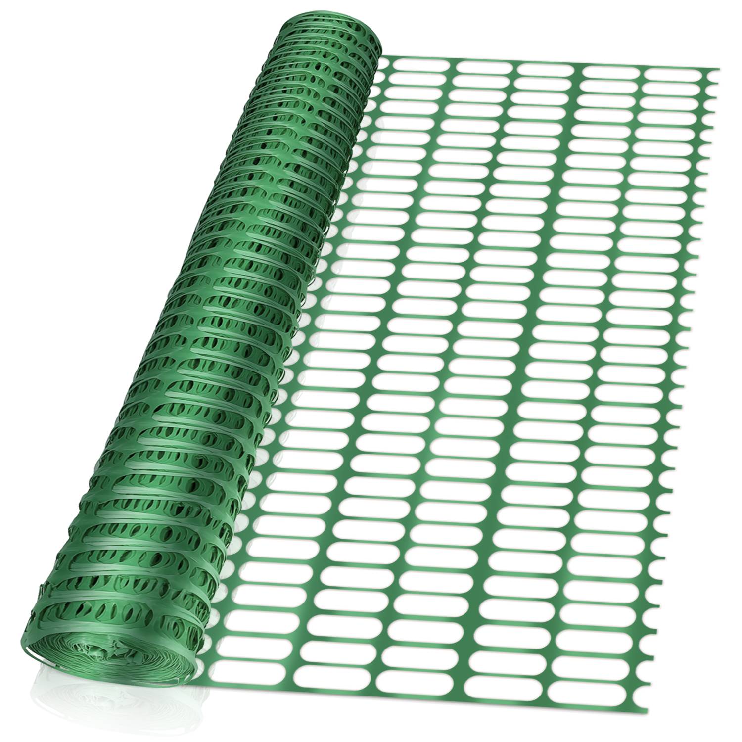 1x50m Absperrzaun, Grün Gartenzaun Bauzaun, Baustellenzaun, Kunststoff Fangzaun, Schutznetz Wildzaun, flexibel