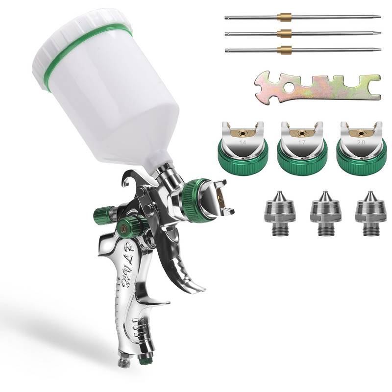 HVLP Lackierpistole 0.35Mpa 100 ml/min 600ml Profi Spritzpistole auf autos, schiffe und möbel 1 Stück
