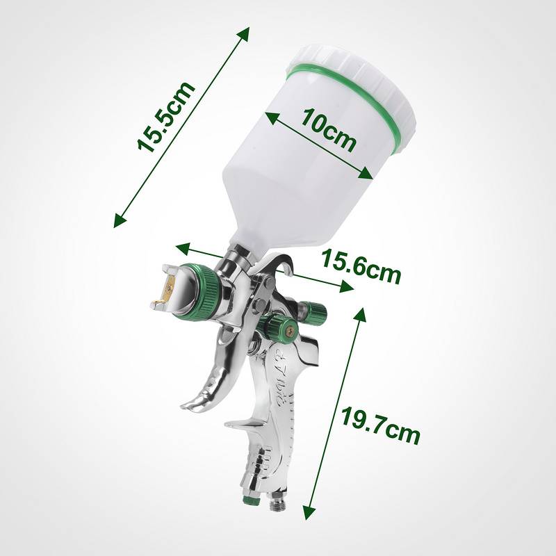 HVLP Lackierpistole auf autos, schiffe und möbel Profi Spritzpistole 3 Düsen(1.4/1,7/2.0mm) 2 Stück