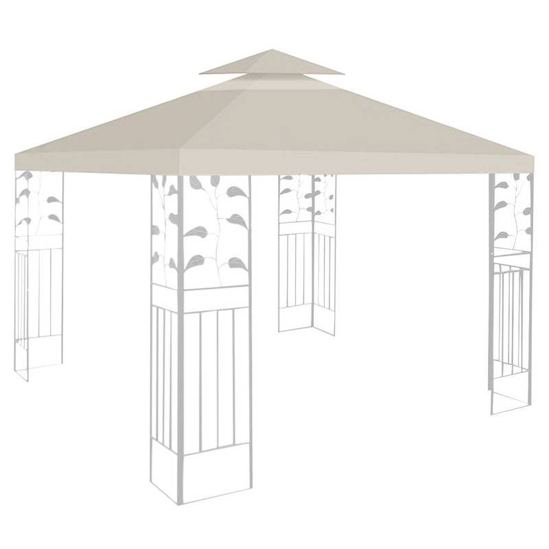 Ersatzdach Dach 150g/m2 für Pavillon 150g/m2 Material Partyzelt Festzelt Pavillondach Dachplane Ersatzplane PU-beschichtet 3x3 Meter