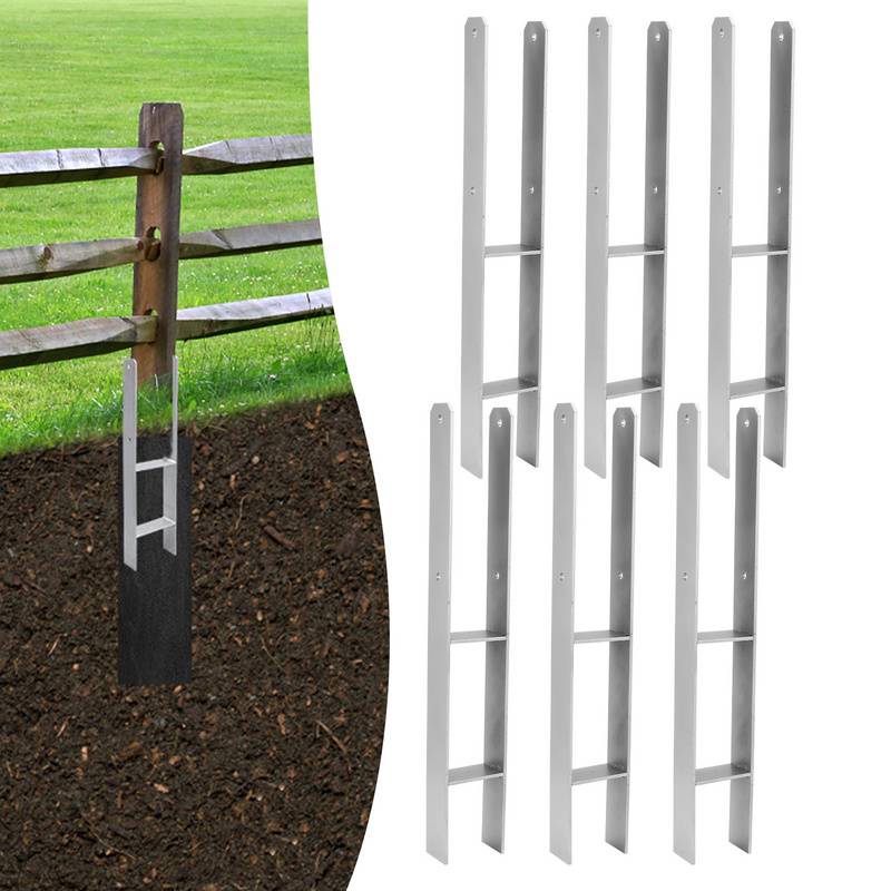 Pfostenanker Pfostenschuhe Langlebig Pfosten Pfostenträger Zum Einbetonieren Materialstärke 4.75 mm Vierkantholzpfosten fuer Pfosten 6x 101MM