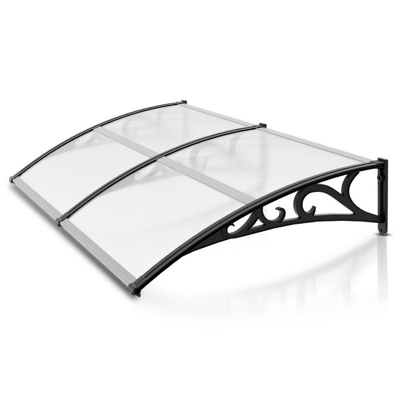 Vordach Haustürdach Pultvordach für Haustür und Terrasse 100x200CM