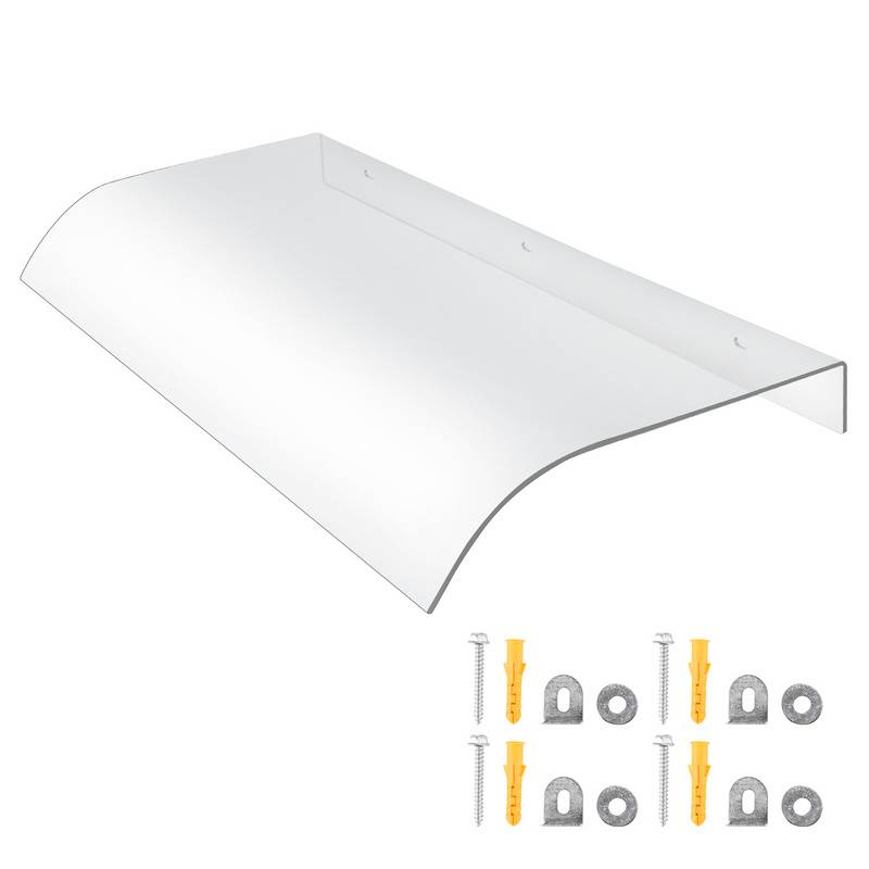 Vordach Türdach Haustürvordach Pultvordach Haustürdach Polyester 40x80cm Außenwandmontage