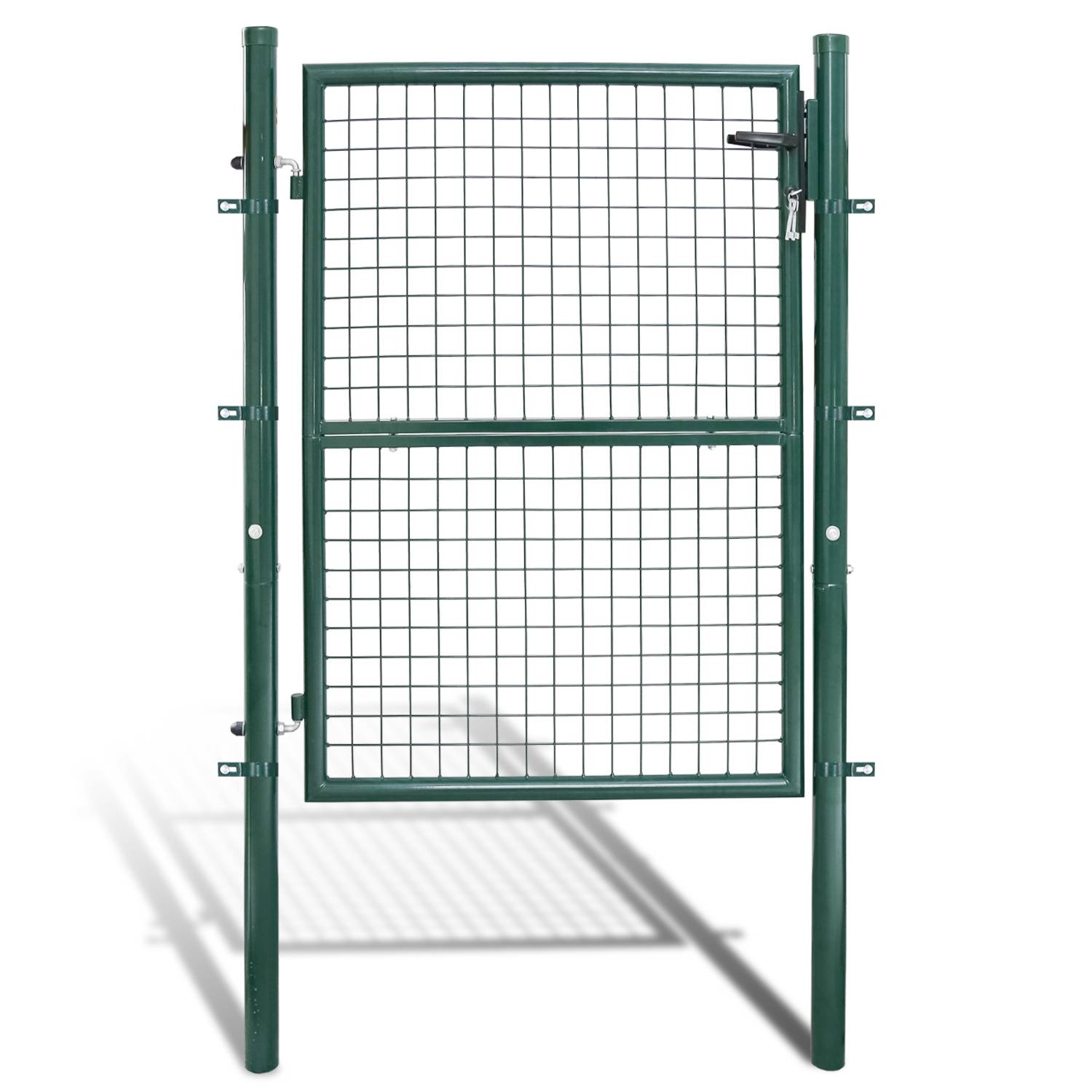 Gartentor Gartentür Zauntür Zauntor Gartenpforte Pforte Gartenzaun Tor verzinkter Stahl Hoftür Garten 150x100CM Grün