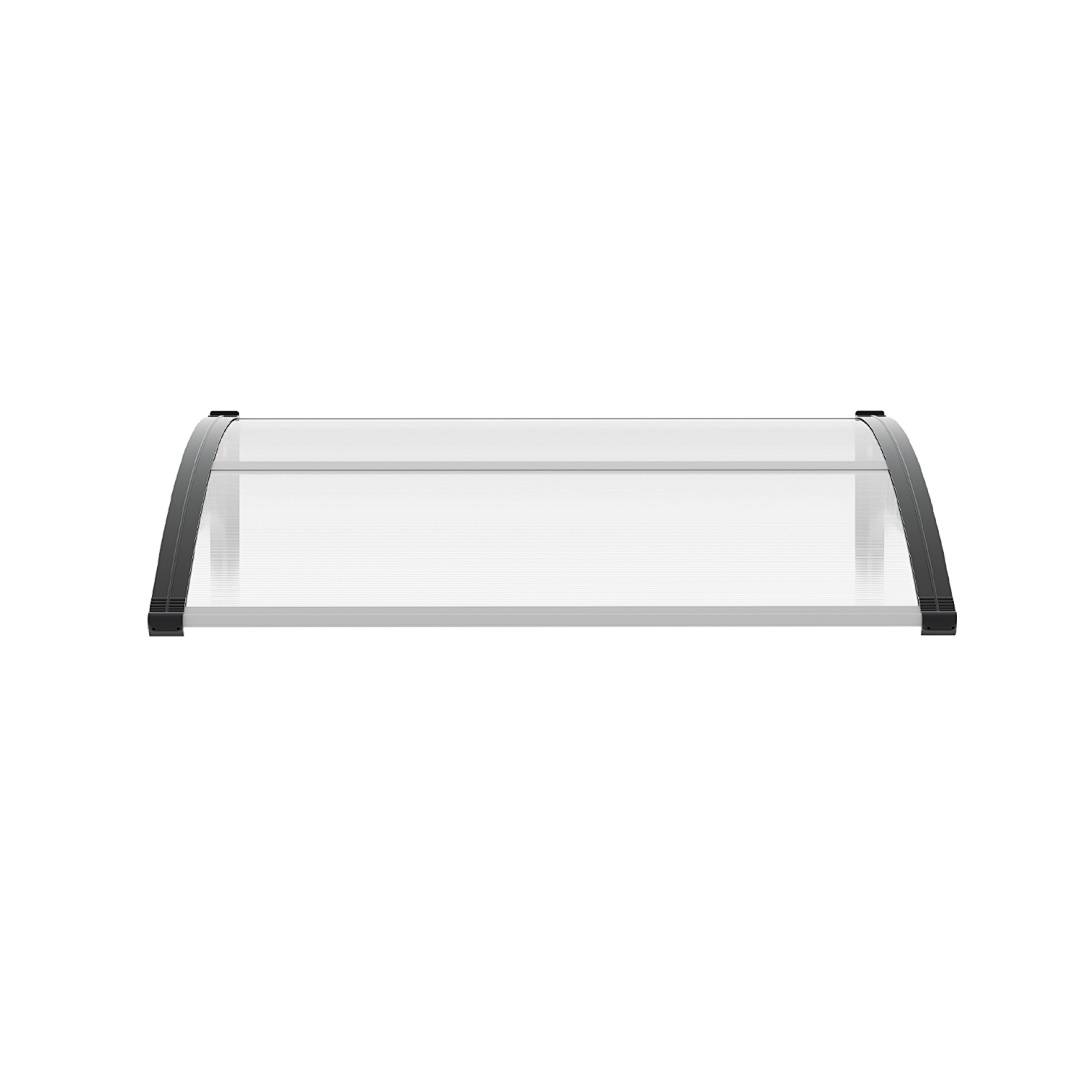 Vordach Überdachung Haustür Türvordach Haustürvordach Pultvordach für Haustür Transparent 100x120CM