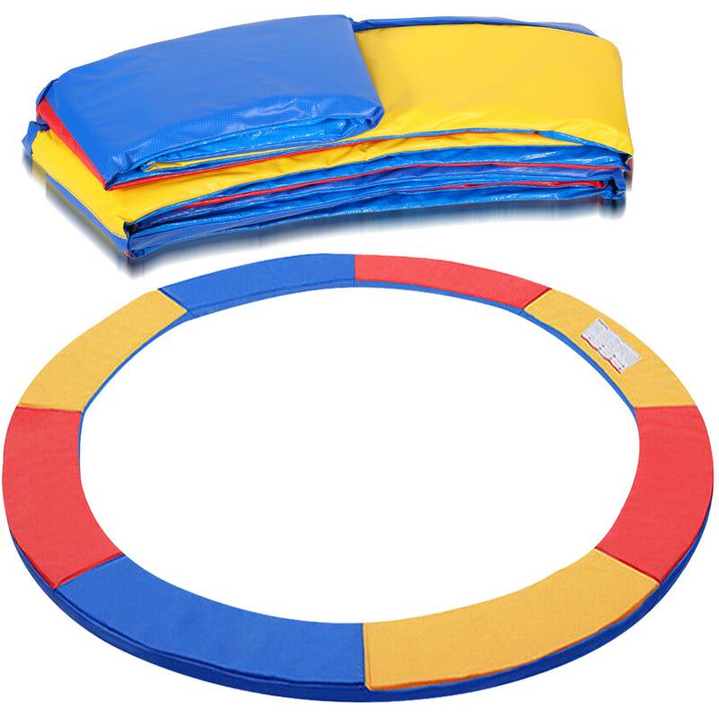 Trampolin Randabdeckung Ø 244cm Bunt, Reißfest & UV-resistent, Ersatz Federabdeckung, Rahmenpolster, Schutzpolster für Gartentrampoline
