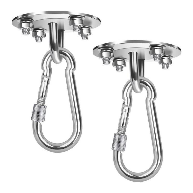 2x Deckenhaken Hängesessel Premium Edelstahl 500kg Kapazität Deckenhaken für Hängesessel, Hängelampe, Hängematte Boxsack, Schaukel