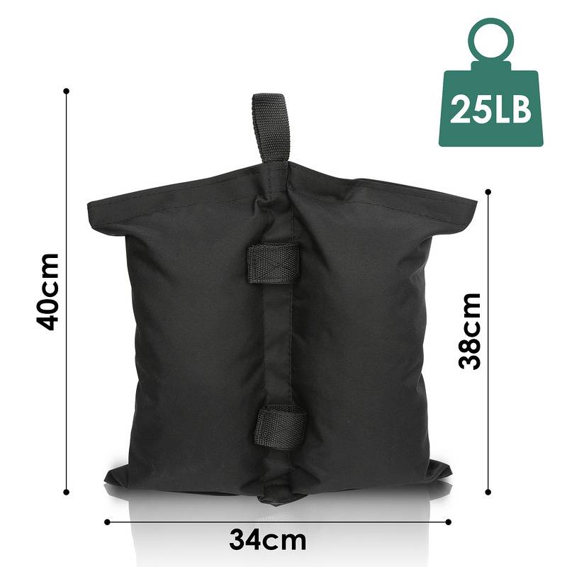 4X Pavillon Sandsäcke Outdoor-Sandsack Standfuß Gewichte Set schwarz Für Zelt Faltpavillon Halterung Party robust Waterproof