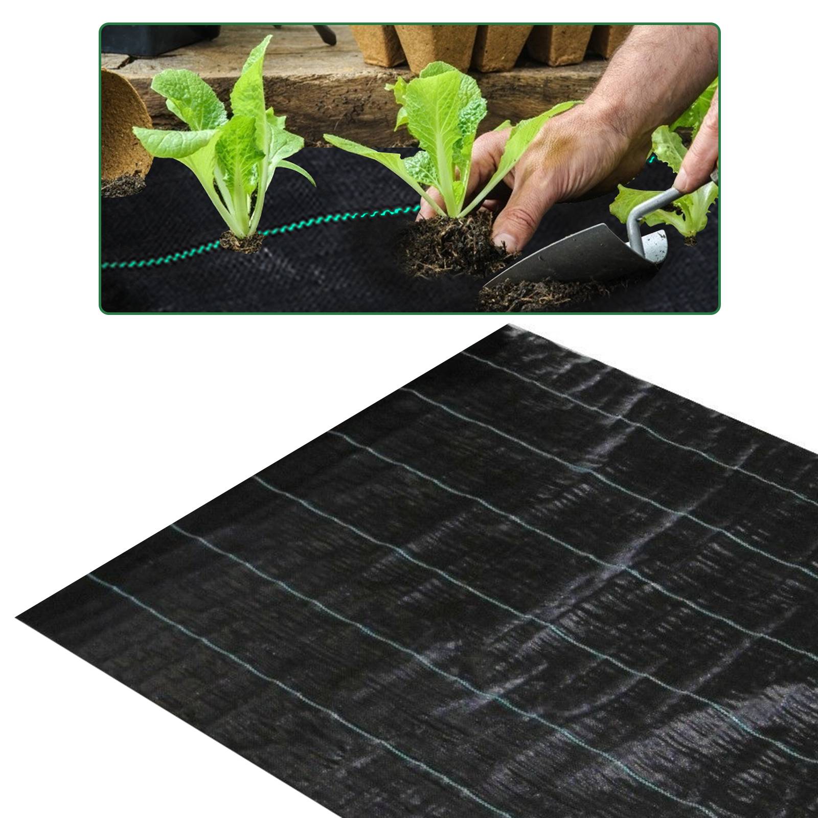 30m² Unkrautvlies, 90g/m², Gartenvlies Bodengewebe, 3x10m, Wasserdurchlässig Reißfest, Pflanzenschutz