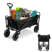 Bollerwagen Faltbar Handwagen Klappbar Gerätewagen Gartenwagen Transportwagen Strandwagen mit Teleskopgriff Schwarz Bollerwagen Faltbar Handwagen Klappbar Gerätewagen Gartenwagen Transportwagen Strandwagen mit Teleskopgriff Schwarz