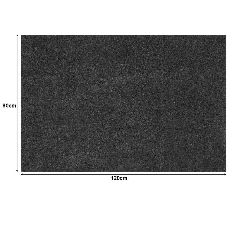 Grillteppich Grillunterlage Outdoor BBQ Matte Grillmatte Feuerfeste Unterlage Grau 80x120 cm