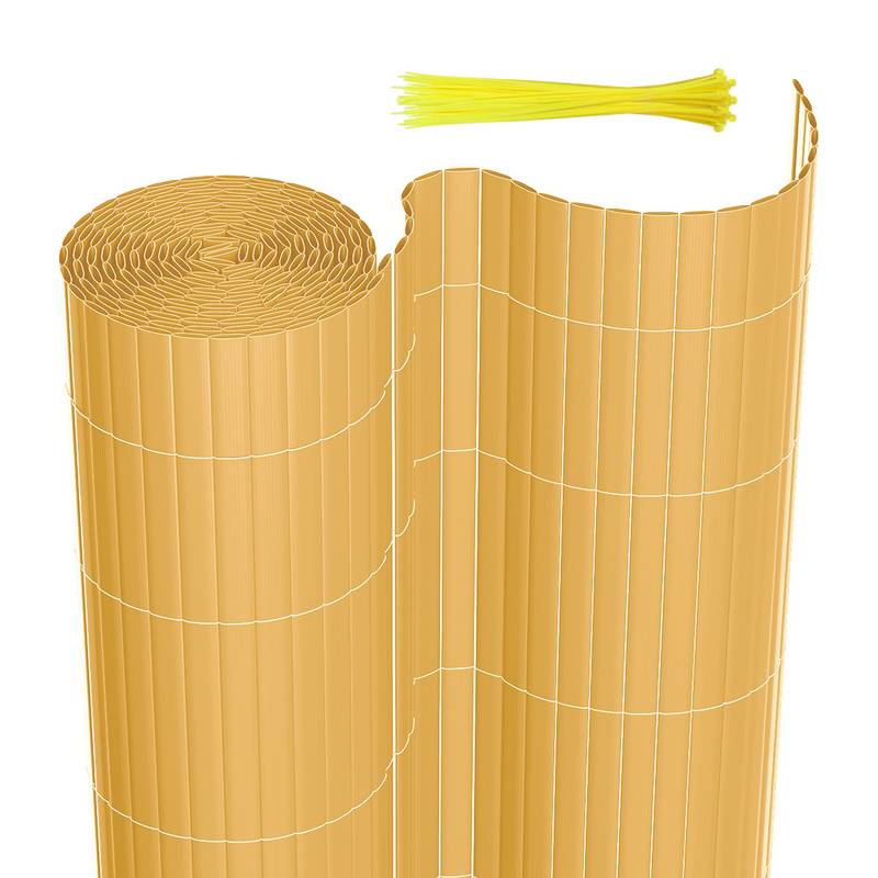 PVC Sichtschutzmatte Sichtschutzzaun Balkon Terrasse Windschutz Sichtschutz Outdoor Balkonverkleidung Wetterfest UV-Schutz für Balkon Garten Markise