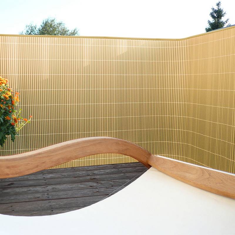 PVC Sichtschutzmatte Sichtschutzzaun Sichtschutz für Zaun Balkon Windschutz Bambus 80x1000cm