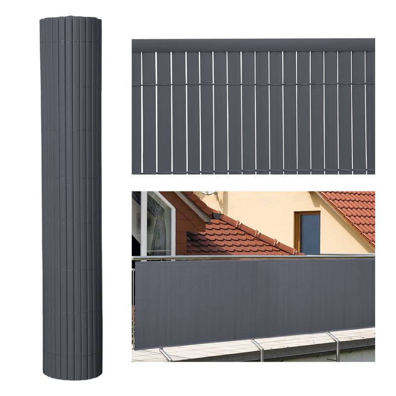 PVC Sichtschutzmatte Sichtschutzzaun UV-Schutz Balkon Terrasse Windschutz Sichtschutz Outdoor Balkonverkleidung Wetterfest für Balkon Garten Markise
