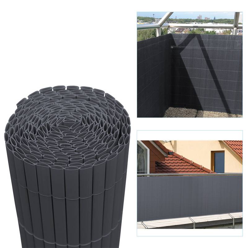 PVC Sichtschutzmatte Sichtschutzzaun UV-Schutz Balkon Terrasse Windschutz Sichtschutz Outdoor Balkonverkleidung Wetterfest für Balkon Garten Markise