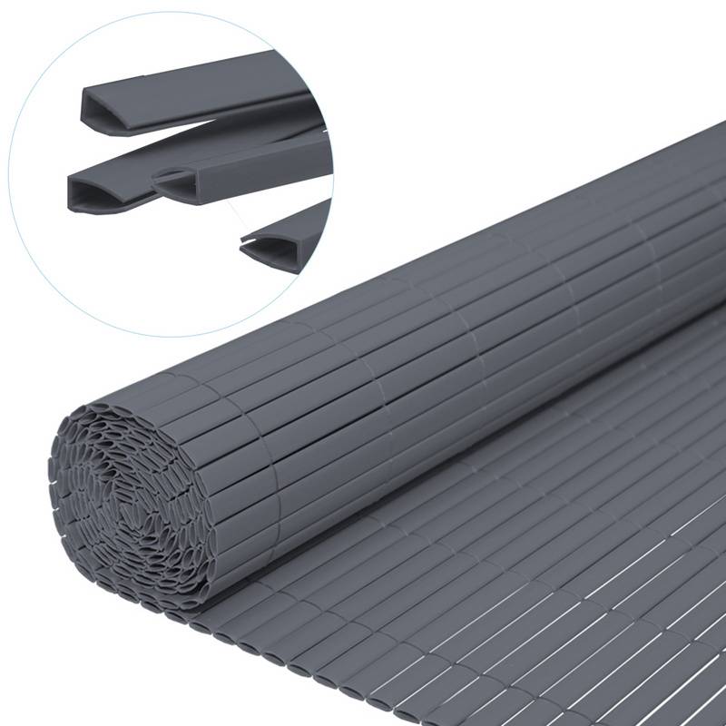 PVC Sichtschutzmatte Sichtschutzzaun UV-Schutz Balkon Terrasse Windschutz Sichtschutz Outdoor Balkonverkleidung Wetterfest für Balkon Garten Markise