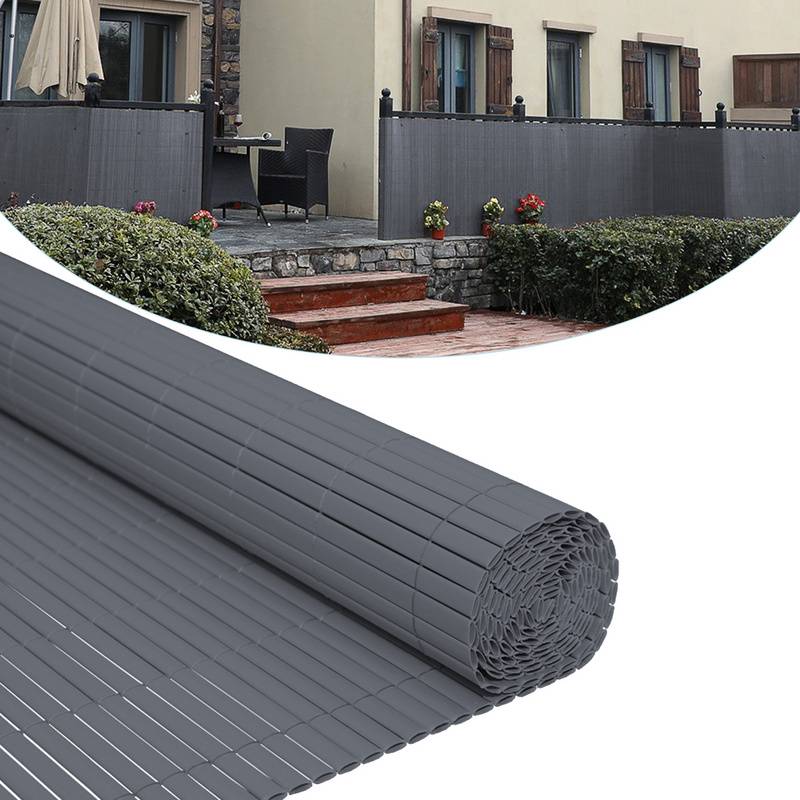 PVC Sichtschutzmatte Sichtschutzzaun UV-Schutz Balkon Terrasse Windschutz Sichtschutz Outdoor Balkonverkleidung Wetterfest für Balkon Garten Markise