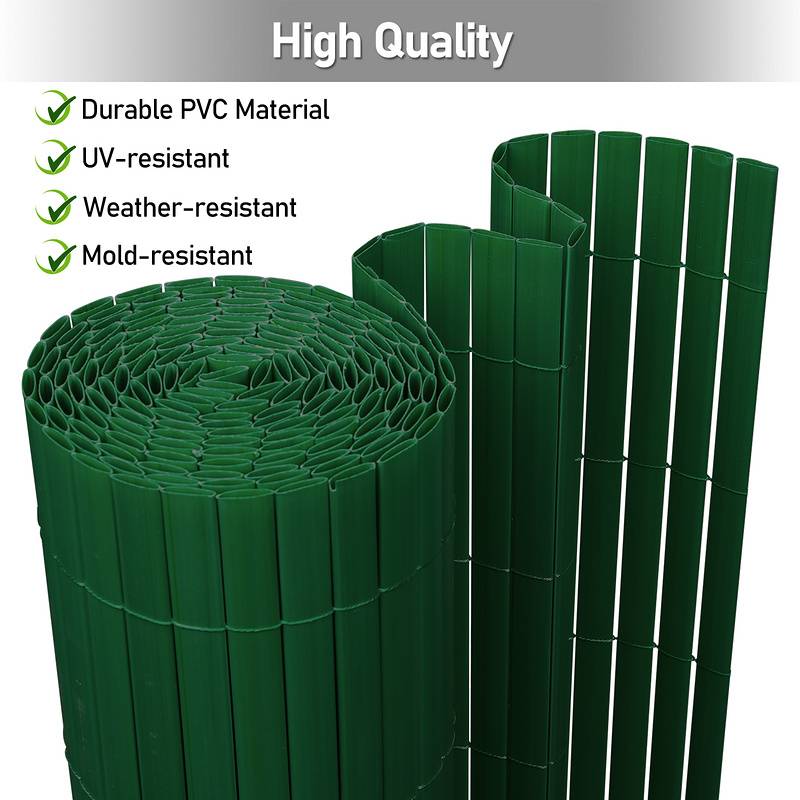 PVC Sichtschutzmatte Sichtschutzzaun Balkon Terrasse Windschutz Sichtschutz Outdoor Balkonverkleidung Wetterfest UV-Schutz für Balkon Garten Markise