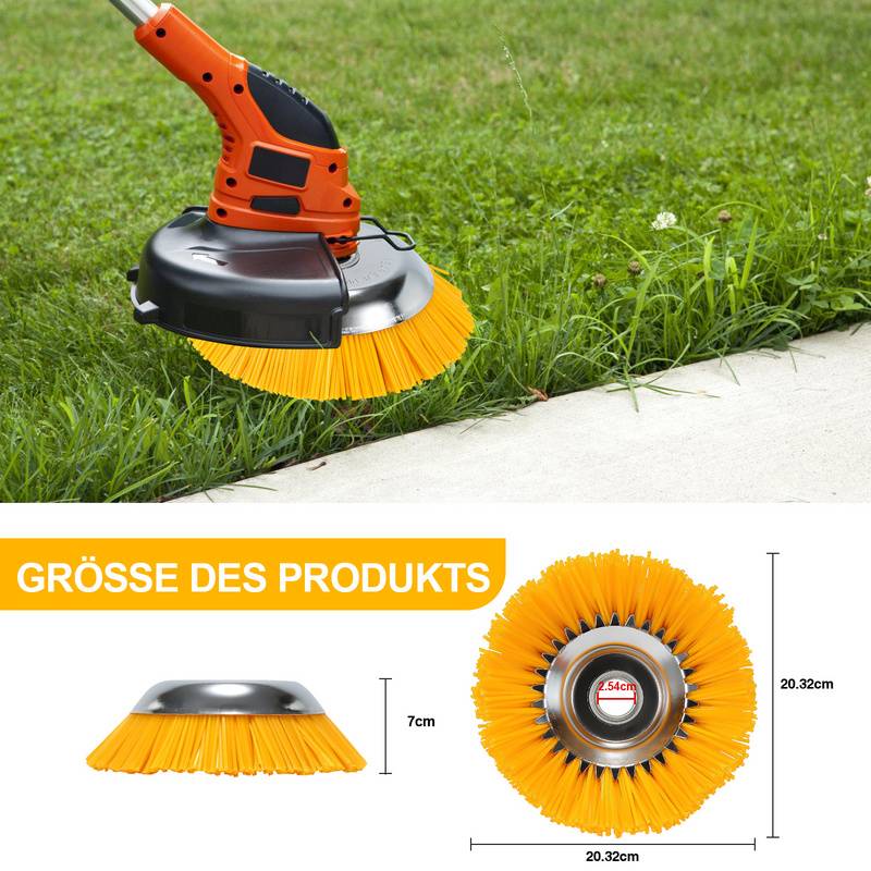 Unkrautbürste 3er Nylon 25,4x200mm Freischneideraufsatz 8 Zoll Für Stihl Motorsense Freischneider