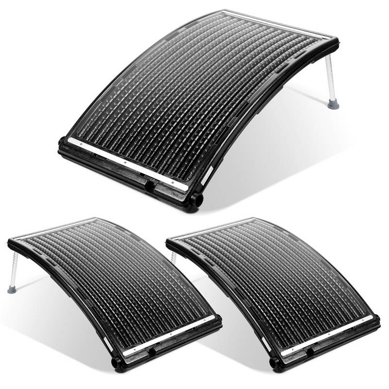 solarheizung Schlauchanschluss mit 38 mm Durchmesser Fassungsvermögen bis zu 15 Liter Solar Poolheizung 3 Stück 110x69x14cm