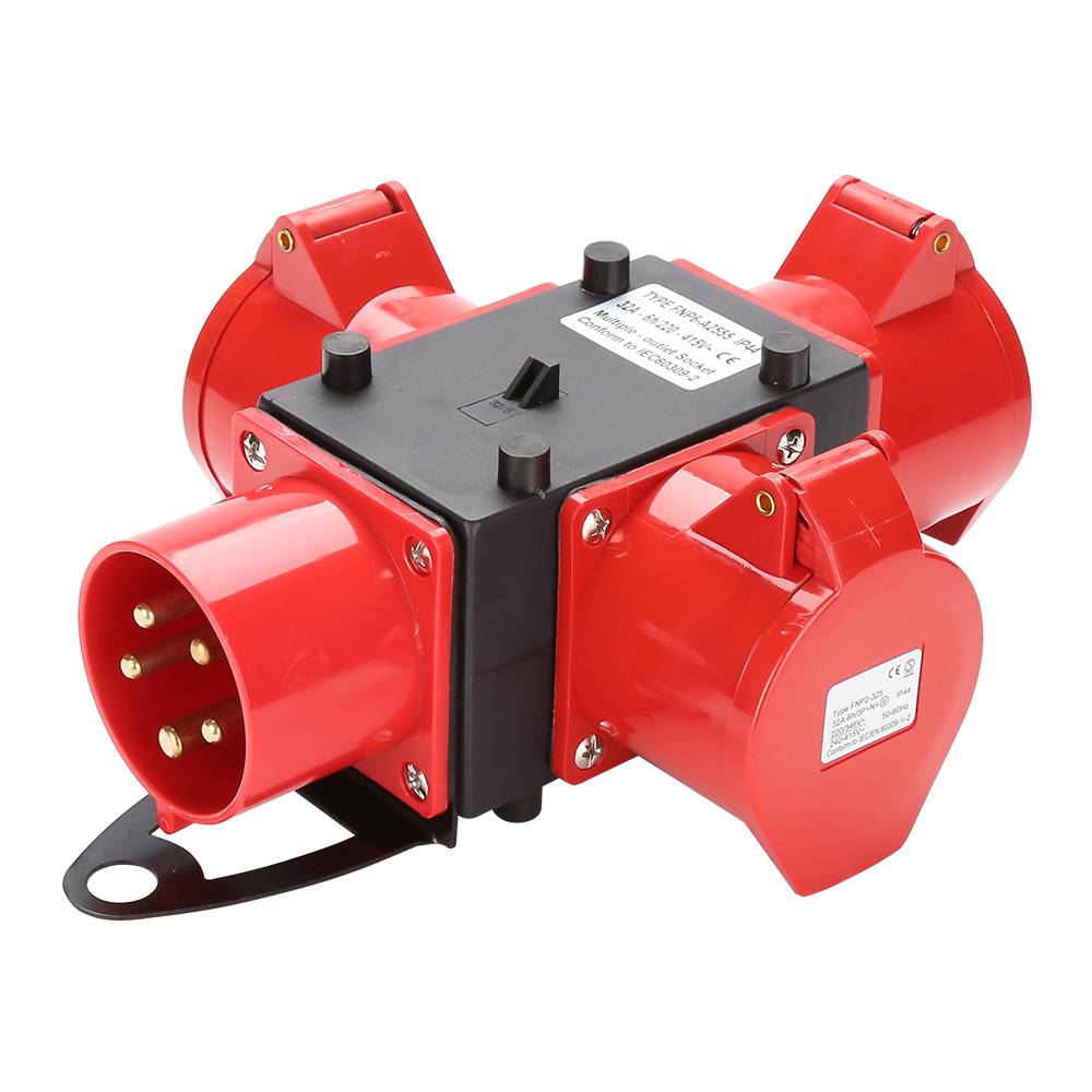 Stromverteiler Baustromverteiler Verteiler CEE Kraftstrom IP44 für Baustelle 3 x CEE 400V / 32A Steckdose 5P