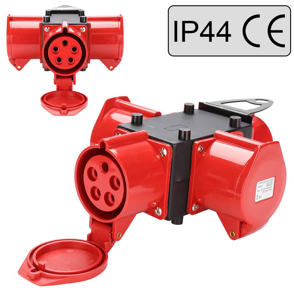Stromverteiler Baustromverteiler Verteiler CEE Kraftstrom IP44 für Baustelle 3 x CEE 400V / 32A Steckdose 5P
