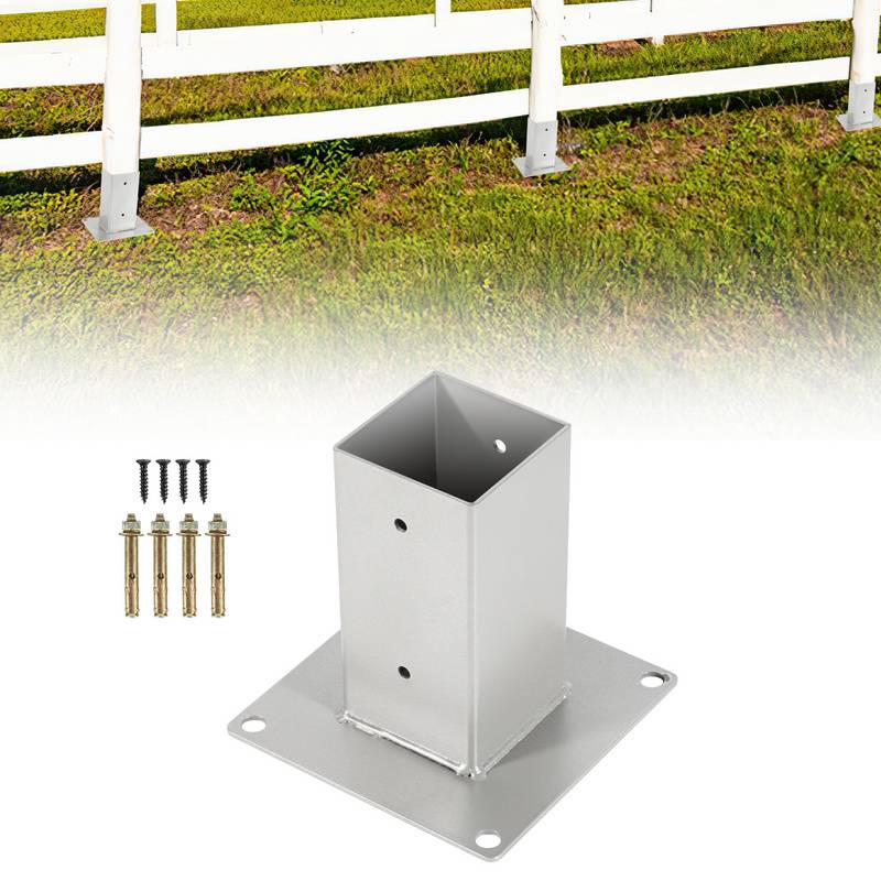 Aufschraubhülse Vierkantholzpfosten Pfostenträger Anker für Vierkantholzpfosten 4 Stück 70*70mm
