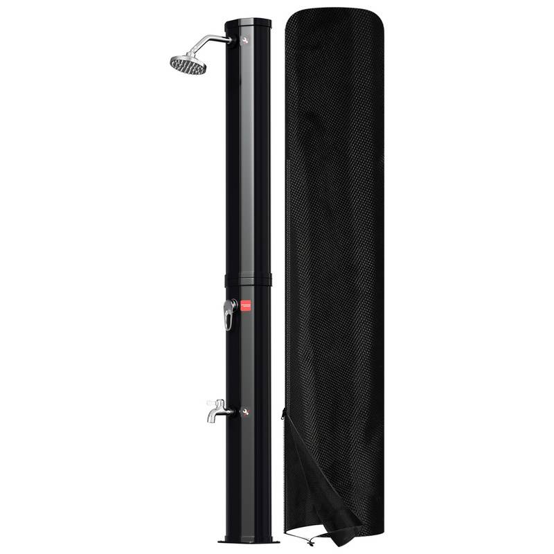 Solardusche Gartendusche Wasserhahn Camping Pooldusche Solar Außendusche 35L (mit Schutzabdeckung)
