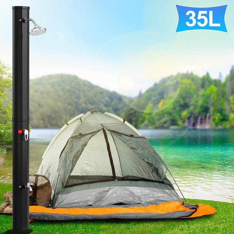 Solardusche Festival Freizeit Solardusche Garten Pooldusche Gartendusche 35L (mit Schutzabdeckung)