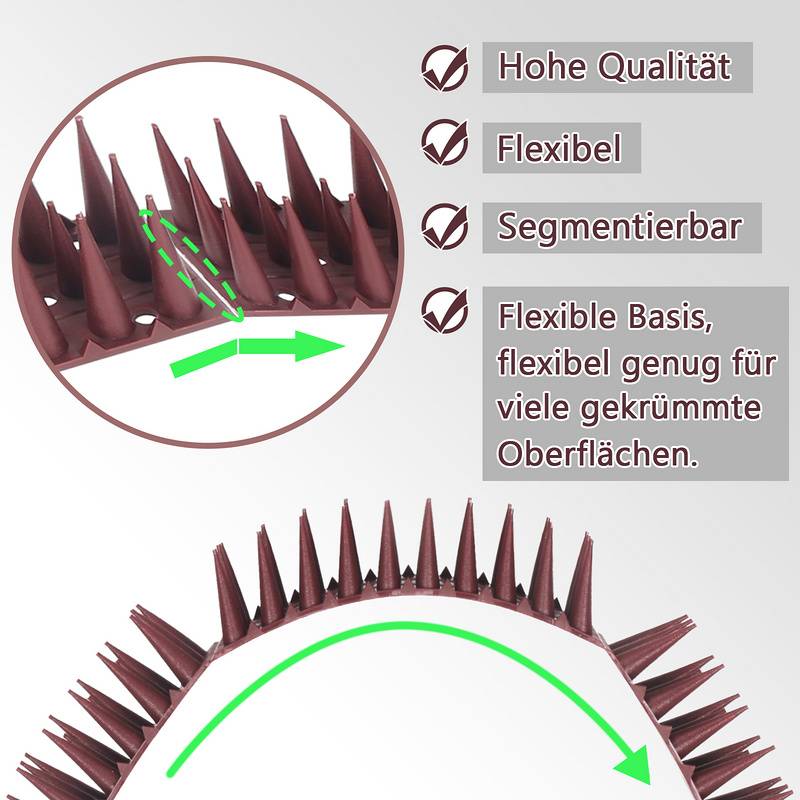 Vogelabwehr 24x Taubenabwehr Taubenabwehr Rabe Raben Taubenspikes Vogelschreck Vogel Taubenspikes Abwehrstachel Taubenschreck 10.32M