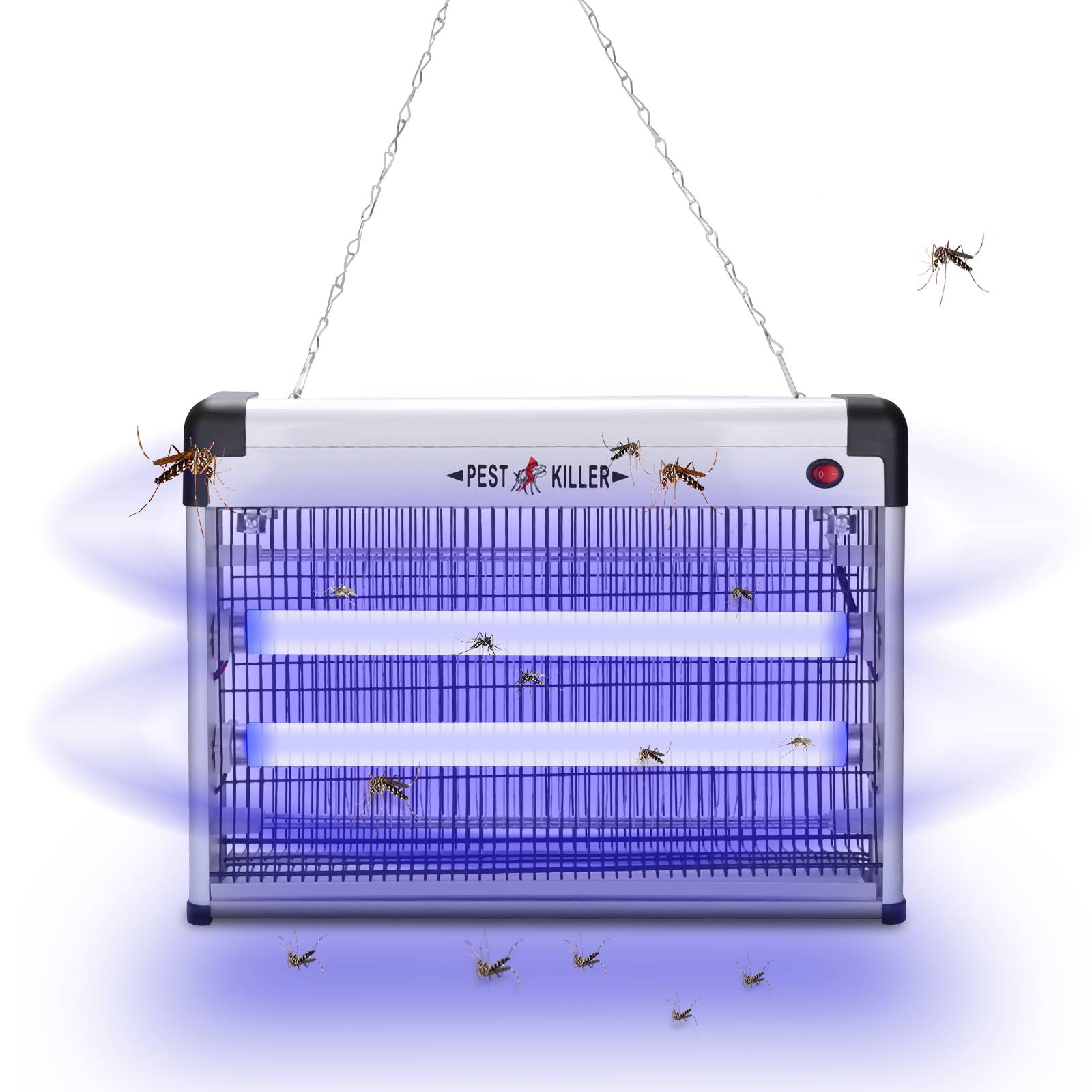 12W Elektrischer Insektenvernichter LED UV-Licht Mückenlampe Insektenfalle Insektenlampe Mückenvernichter Fliegenfalle Moskito Mückenfalle