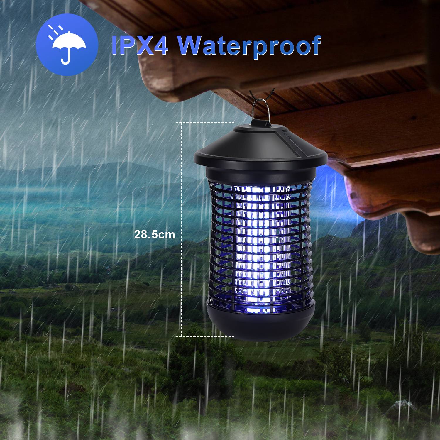 18W Elektrischer Insektenvernichter UV-Licht LED OutdoorMoskito Insektenabwehr Insektenfalle Moskitofalle Mückenlampe Mückenfalle