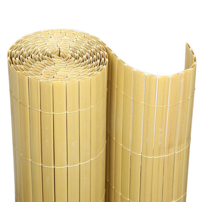 Sichtschutzmatte PVC Sichtschutzzaun Bambus Windschutz fur Garten Balkon und Terrasse 100x1000cm