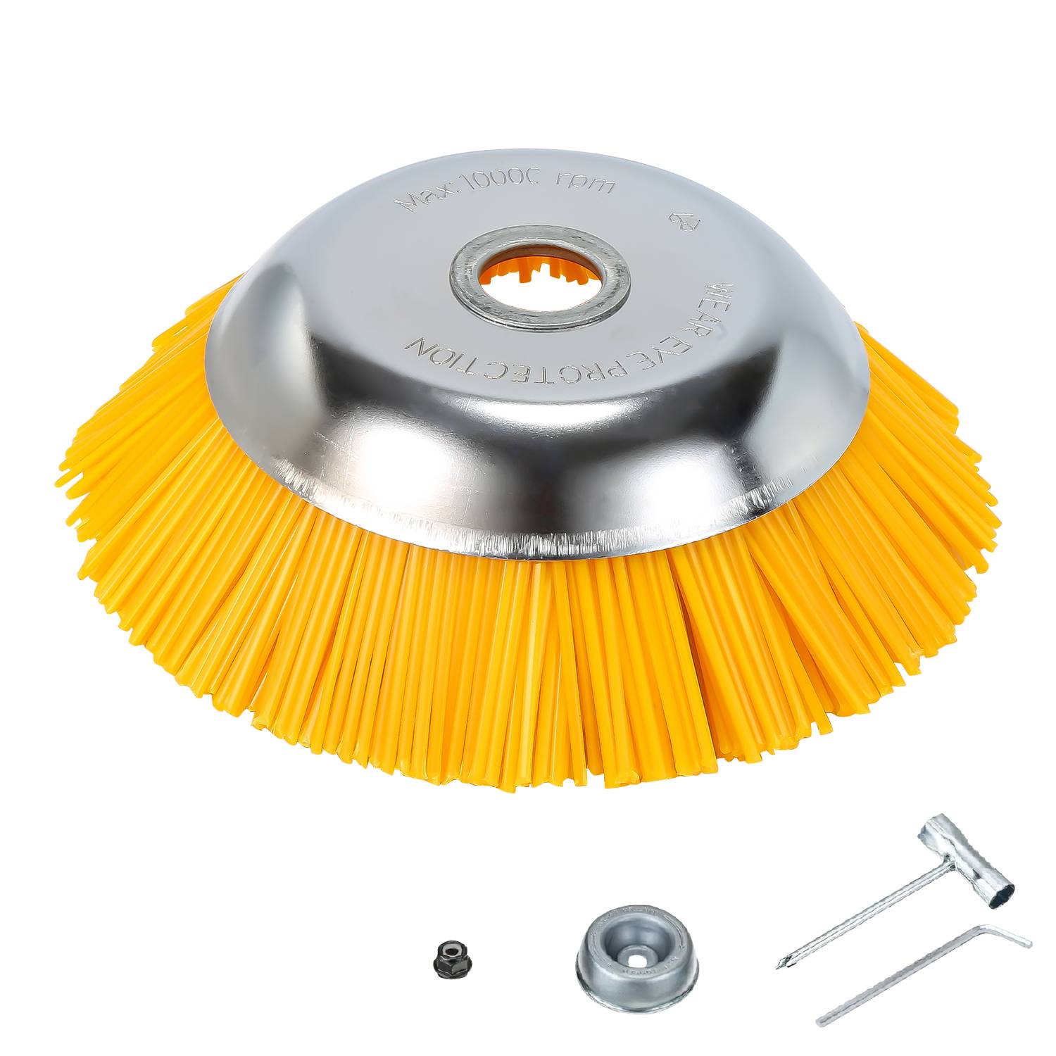 Unkrautbürste Nylon 25,4x200mm Freischneideraufsatz Nylonbürste Für Stihl Motorsense Freischneider