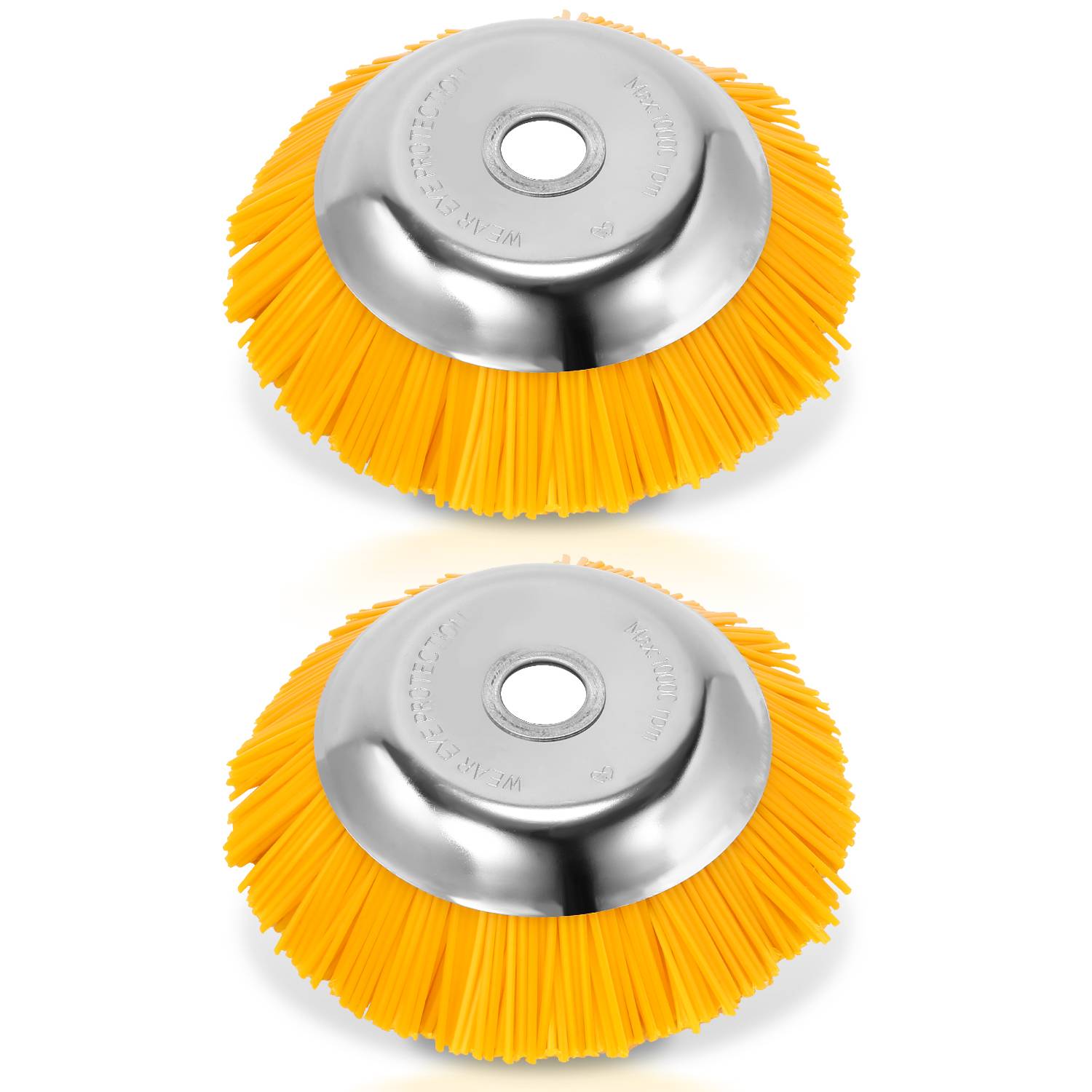 Unkrautbürste 2er Nylon 25,4x200mm 8 Zoll Freischneideraufsatz Nylonbürste Für Stihl Motorsense Freischneider