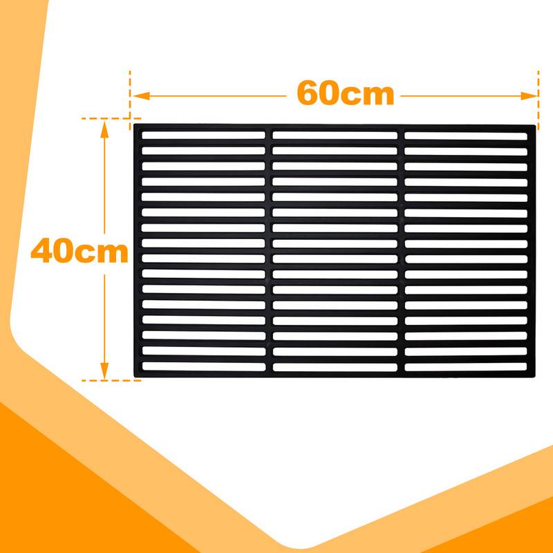 Grillrost BBQ Grillrost Eckig emailliert Grillplatte für Gasgrill 60x40cm