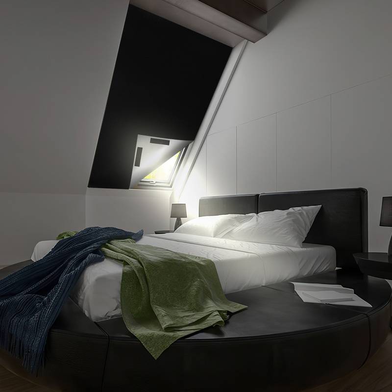 Verdunklungsrollo Tragbare Reise Verdunkelung Temporäre Verdunklungsstoff Ohne Bohren, Lichtschutz, Ohne Bohren, Haken- und Schleifenklebeband, 420D