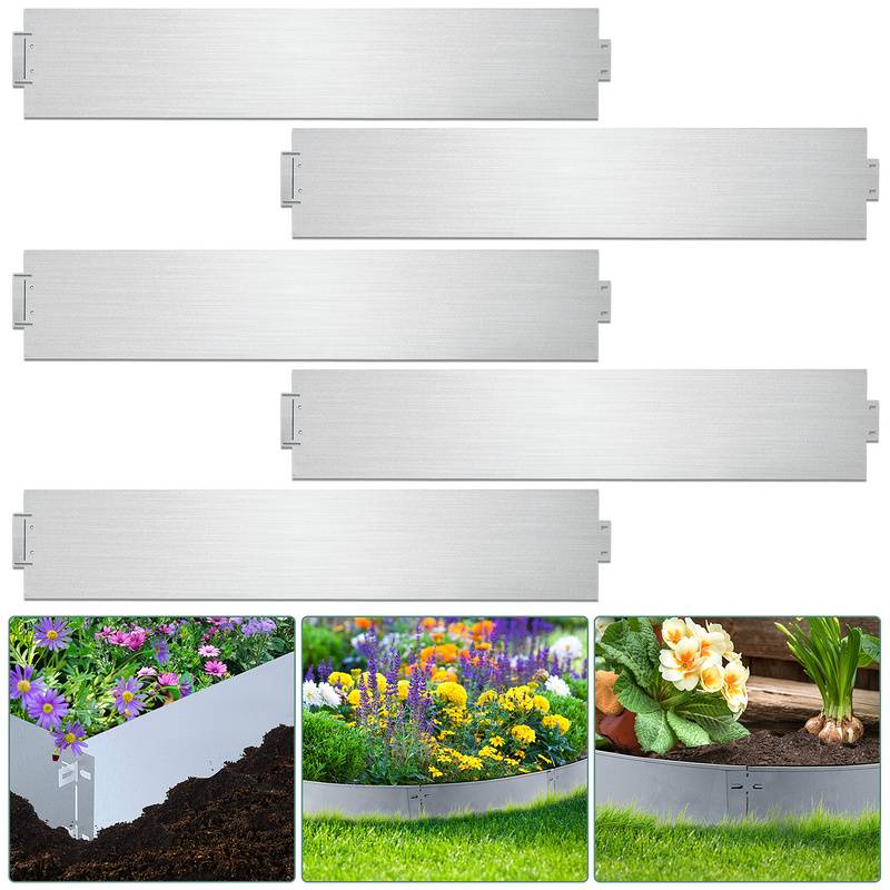 Rasenkante Einfache Montage Profilkante Rasenborde Gartenpalisade Beetrand 100x18cm 50m