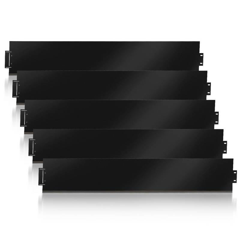 Rasenkante Einfache Montage Profilkante Rasenborde Gartenpalisade Beetrand Schwarz 100x18cm 35m