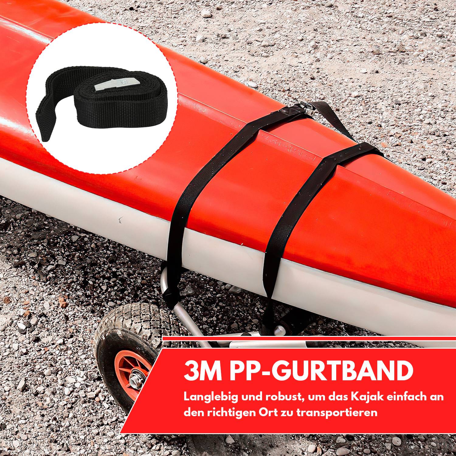 Kajakwagen Kanuwagen Surfwagen Aluminium Kajak Kanu Bootstrailer Alu 2pcs