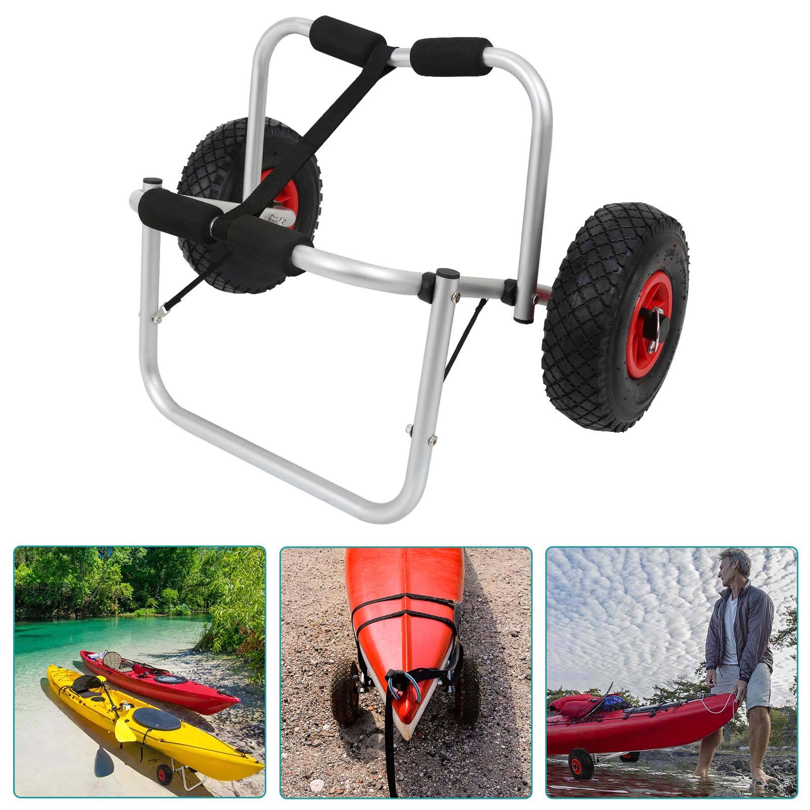 Kajakwagen Kanuwagen Bootswagen Transportwagen Trolley Surfwagen Faltbar Bootstrailer 80kg