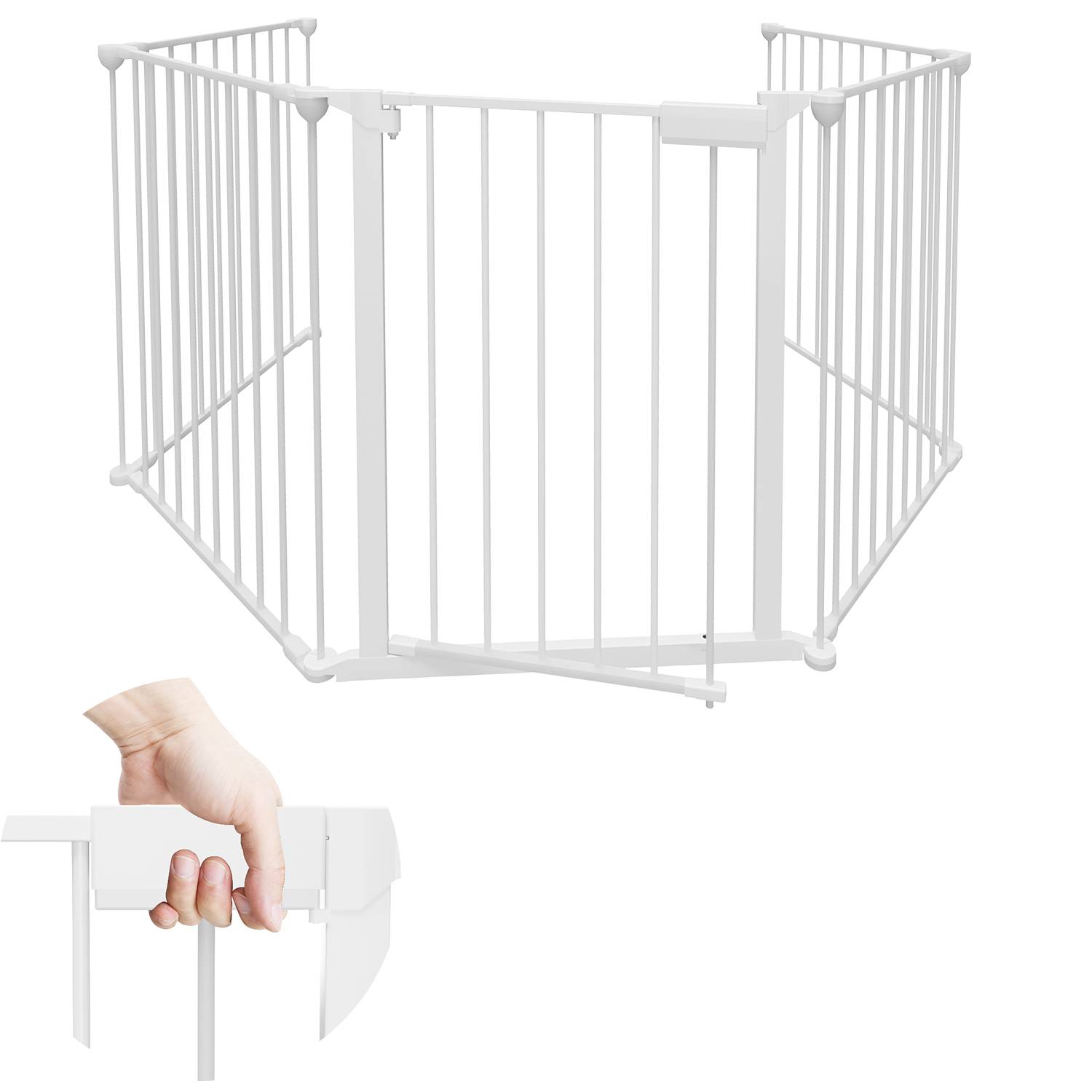 Kaminschutzgitter 5x Türschutzgitter Kinderschutzgitter Schutzgitter Ofen Absperrgitter Tierschutzgitter 300x75cm