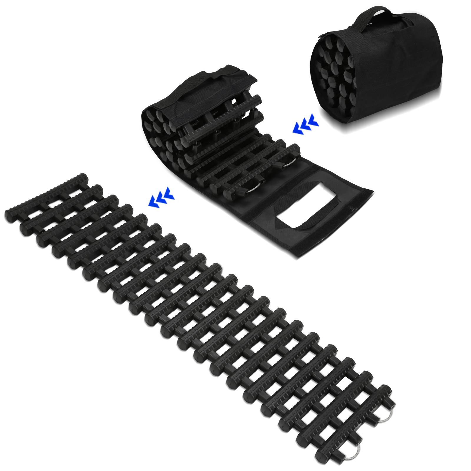 Anfahrhilfe 2x Schnee Traktionshilfe 80cm Reifen schneeketten Anti Rutsch Sandbleche